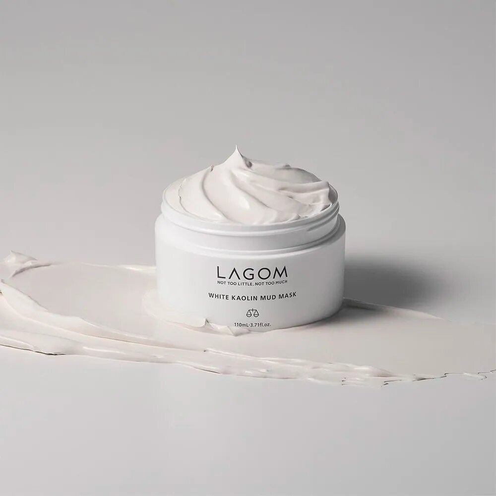 Отшелушивающая глиняная маска Lagom White Kaolin Mud Mask 60 мл