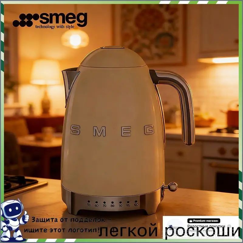 Электрический чайник mz-28ljuzvbhny, бежевый, кремовый