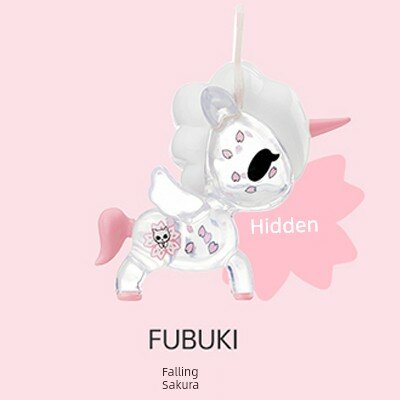 Tokidoki Единорог Серия Вишневый Цветок Скрытая Версия Падающие Цветы 1 Штук Коллекционная Фигурка