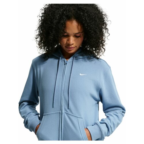 фото Толстовка спортивная nike studio fleece medium weight full-zip hoodie, размер xs, , синий