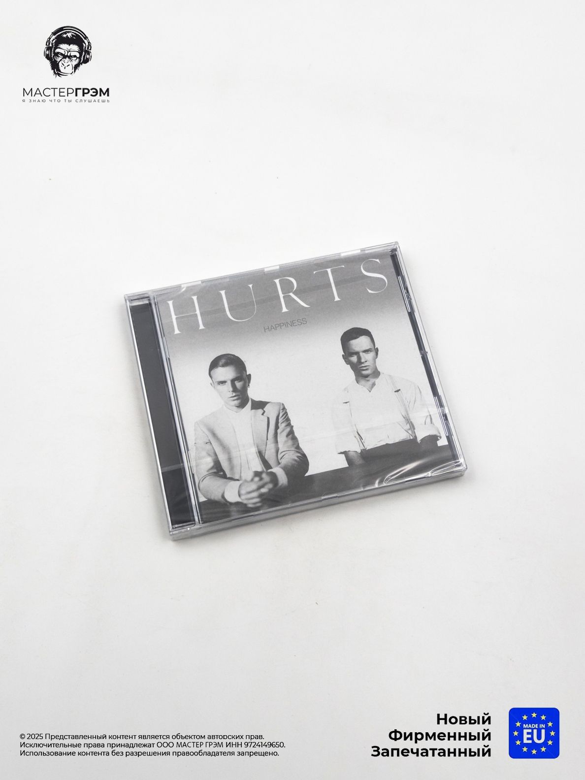 CD диск Hurts - Happiness (CD) 2010, Jewel case