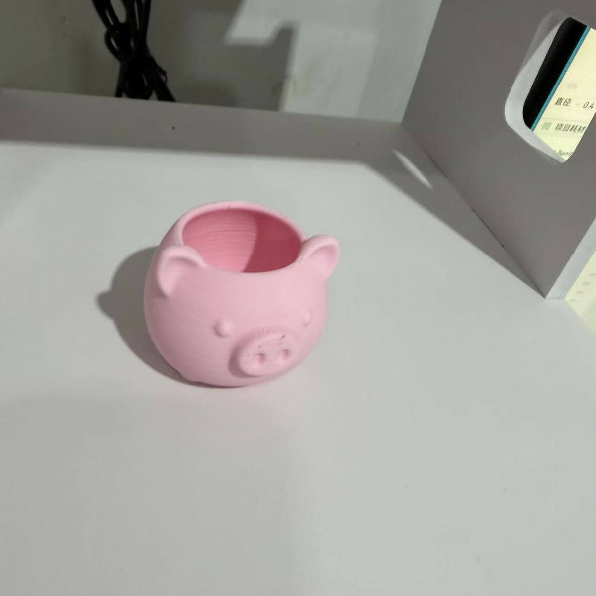 Трансграничный хит продаж: креативный 3D-печатный органайзер в виде свинки, подставка для ручек, ваза для цветов, объемный миниатюрный декор для дома с растениями.