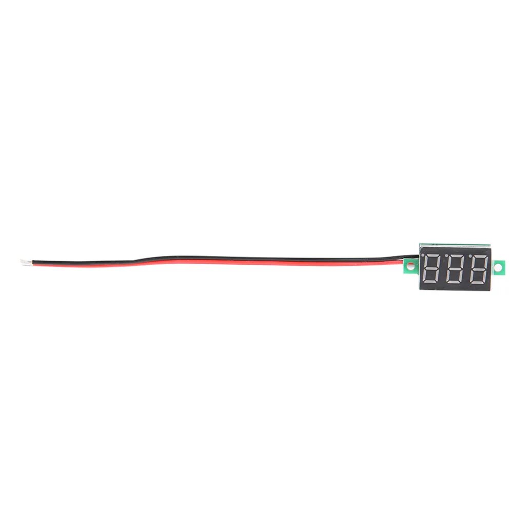 Цифровой LED-вольтметр, 3 разряда, 0,36", красный, 0 100 В постоянного тока