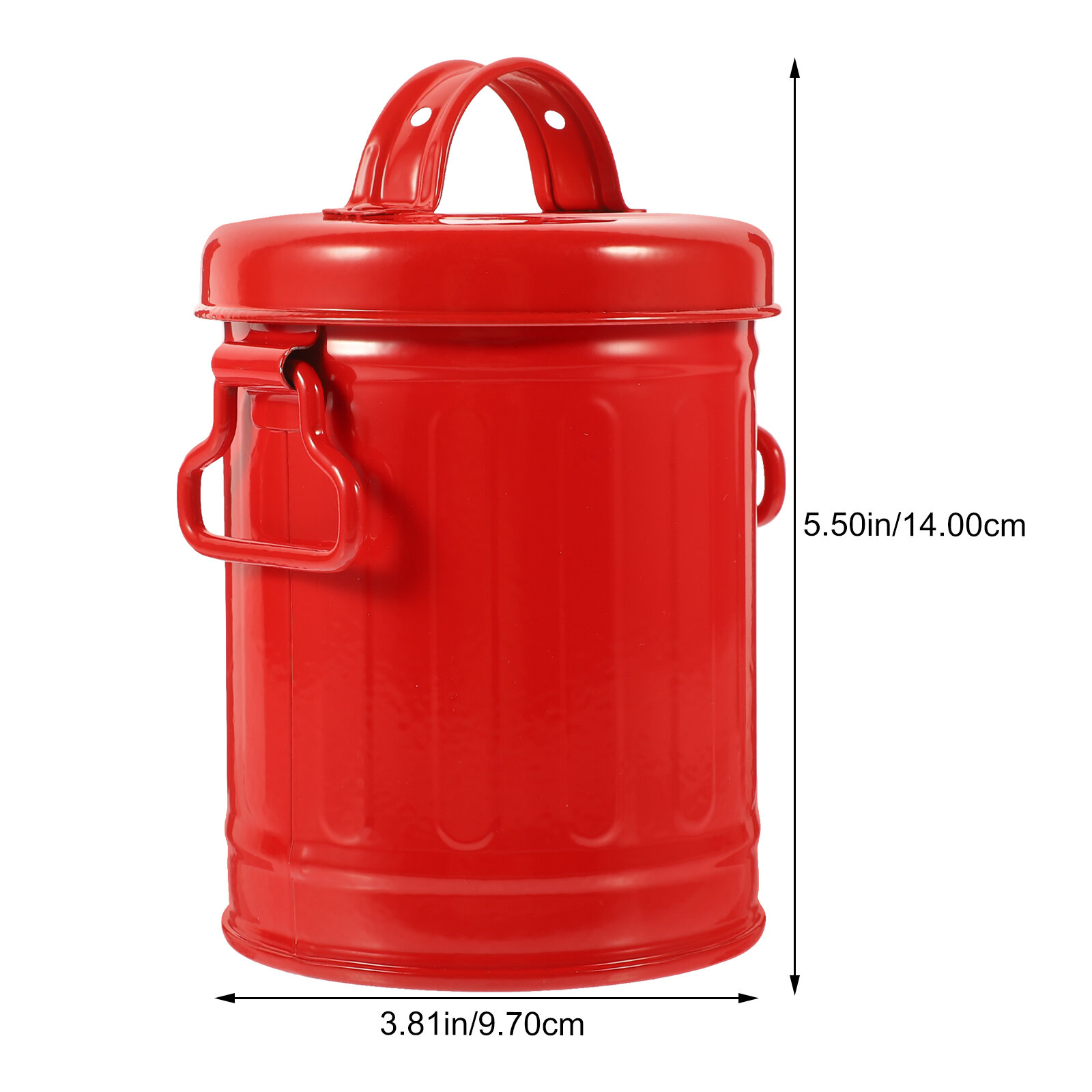 Креативная Корзина Для Отходов На Столе Красного Цвета 14X9.7X9.7Cm