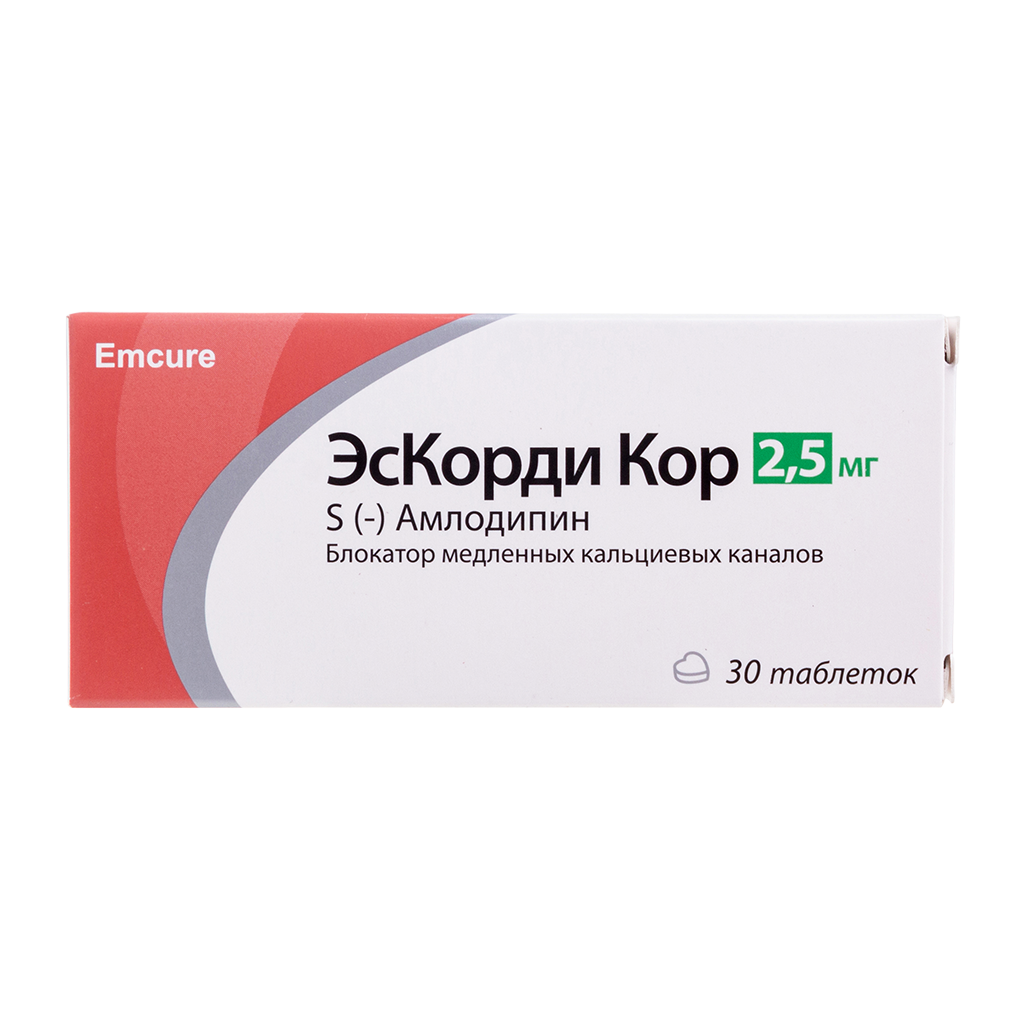 ЭсКорди Кор таблетки 2,5 мг 30 шт