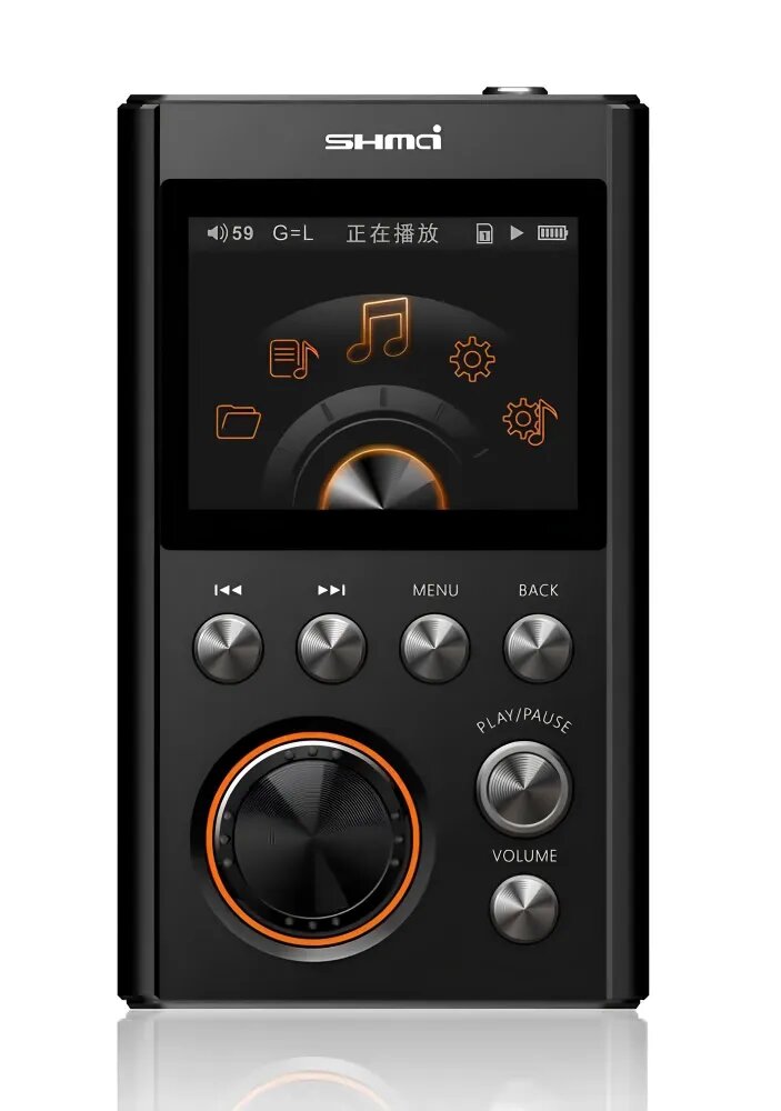 Hi-Fi плеер для музыки с ЦАП металлический корпус черный C5