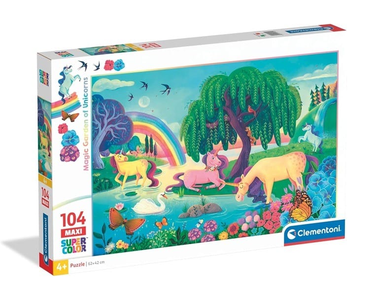 Пазл Clementoni Super Color Noli Единороги, макси, 104 элемента, 62х42 см