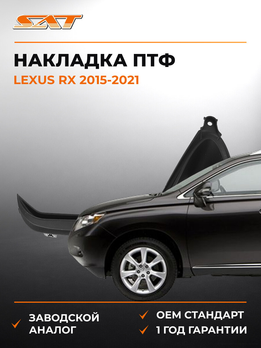 Накладка противотуманной фары левая SAT STLX482192 Лексус Lexus RX 2015-2021