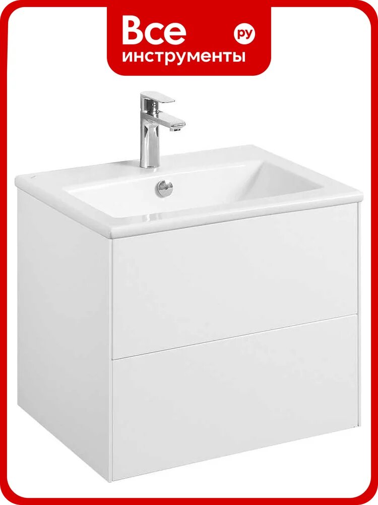 Сохо AQUATON 60 Тумба Белый глянец (без УМЫВАЛЬНИКА"Элина-60") 00084506 1A258001AJ010