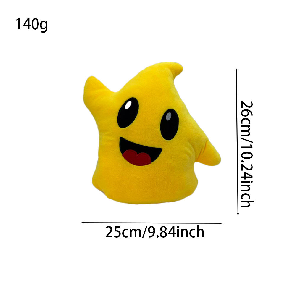 Мягкая плюшевая подушка Super Mario Luma Star, игрушка-подушка для декорации спальни, желтый