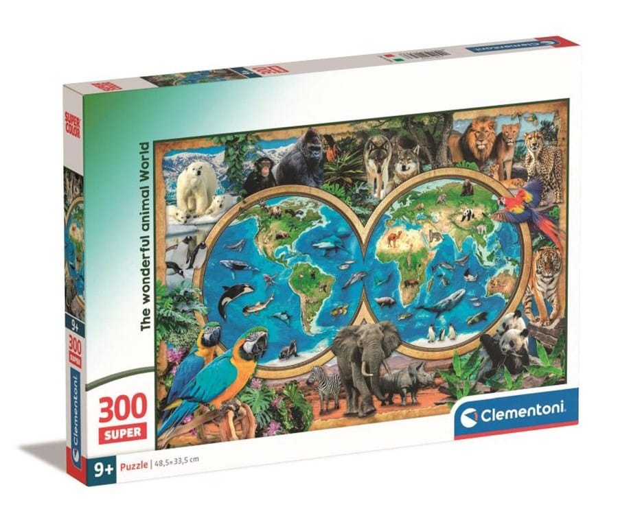 Пазл Clementoni Super The wonderful Animal World, 300 элементов, разноцветный