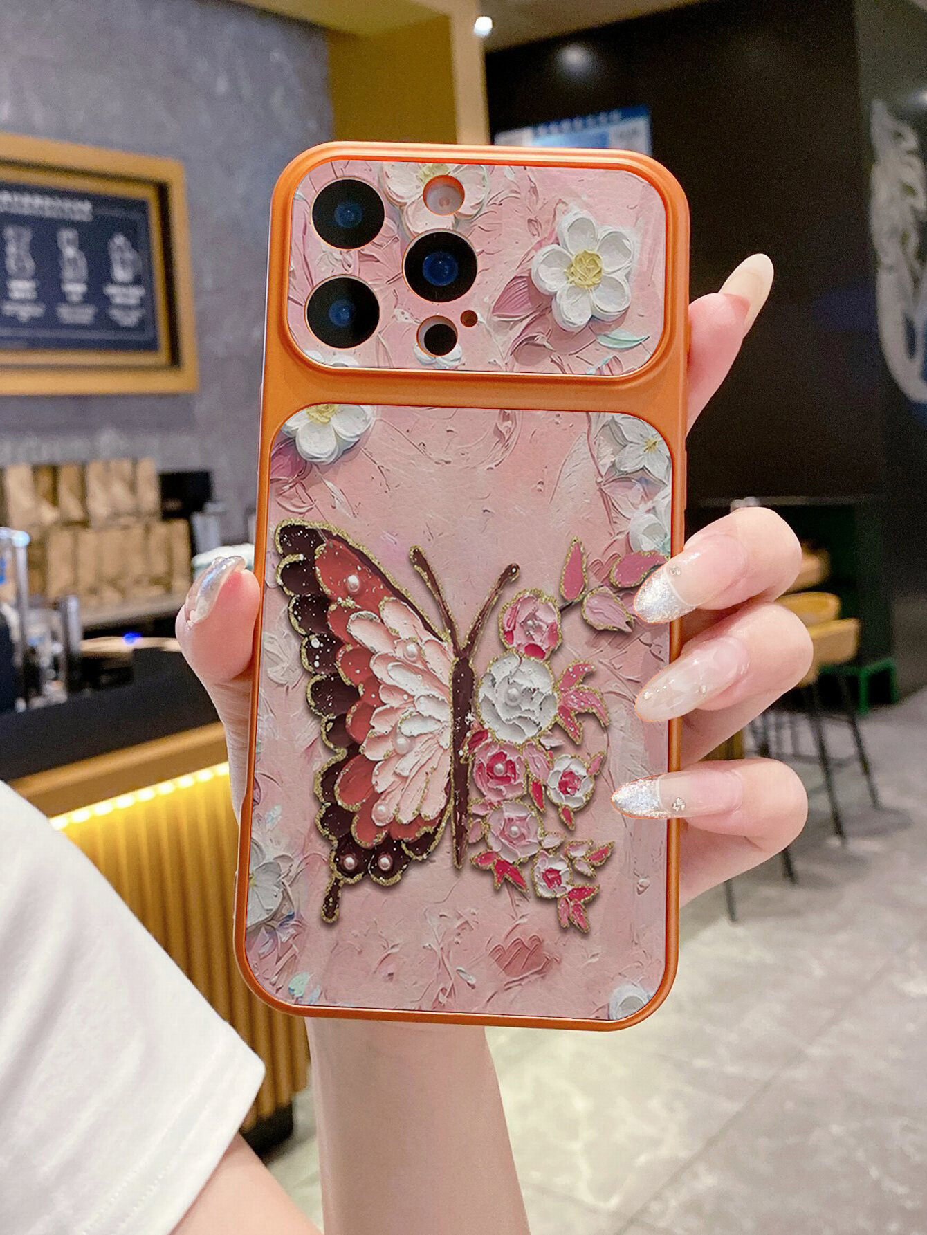 Чехол для iPhone 13 Pro(айфон 13 Про) из двух частей из искусственной кожи, модные губы, мягкая обложка