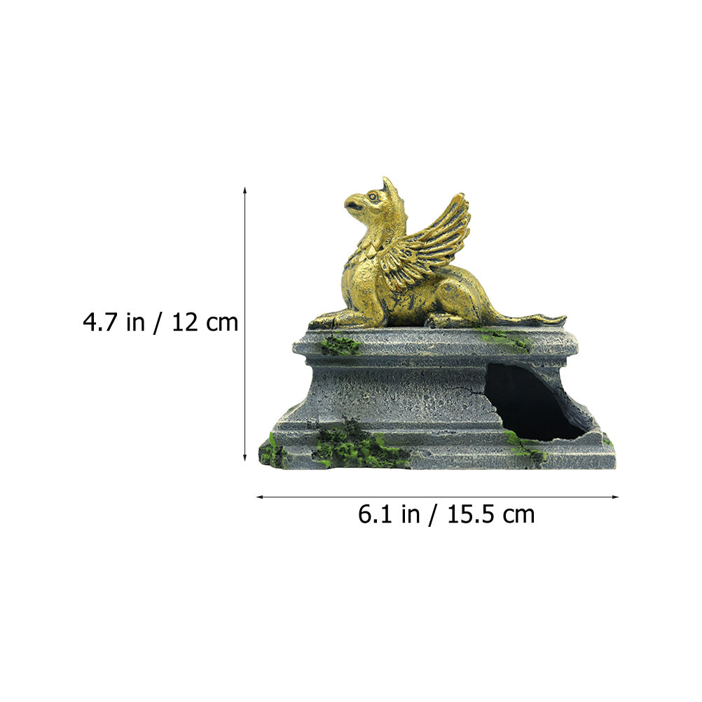 Статуэтка Летящего Бога Изделие Из Резины Для Аквариума Декор 12X15.5Cm