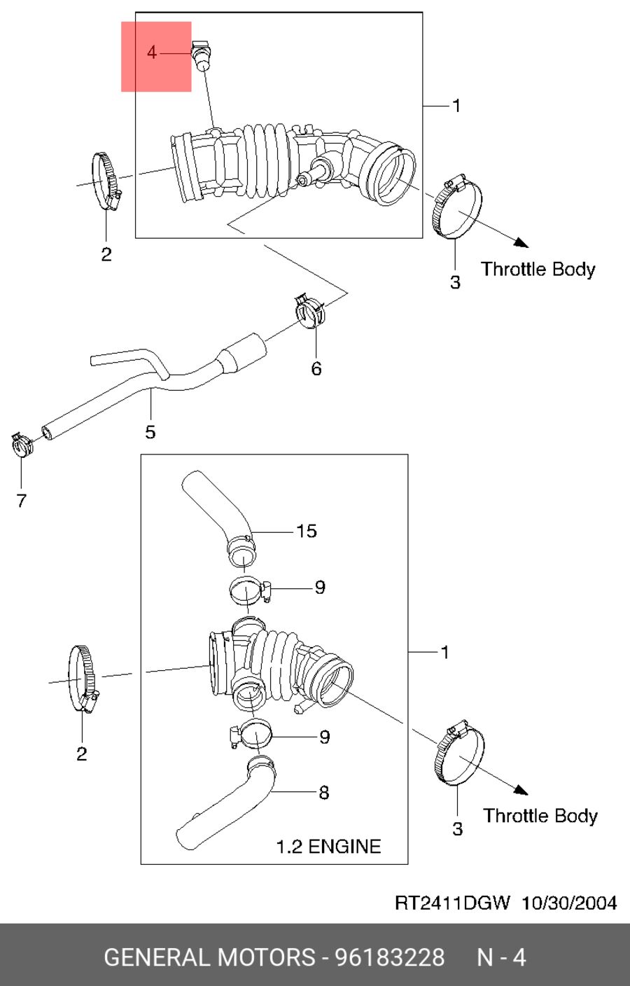 Датчик Температуры Org (GM/Opel/Chevrolet 96183228)