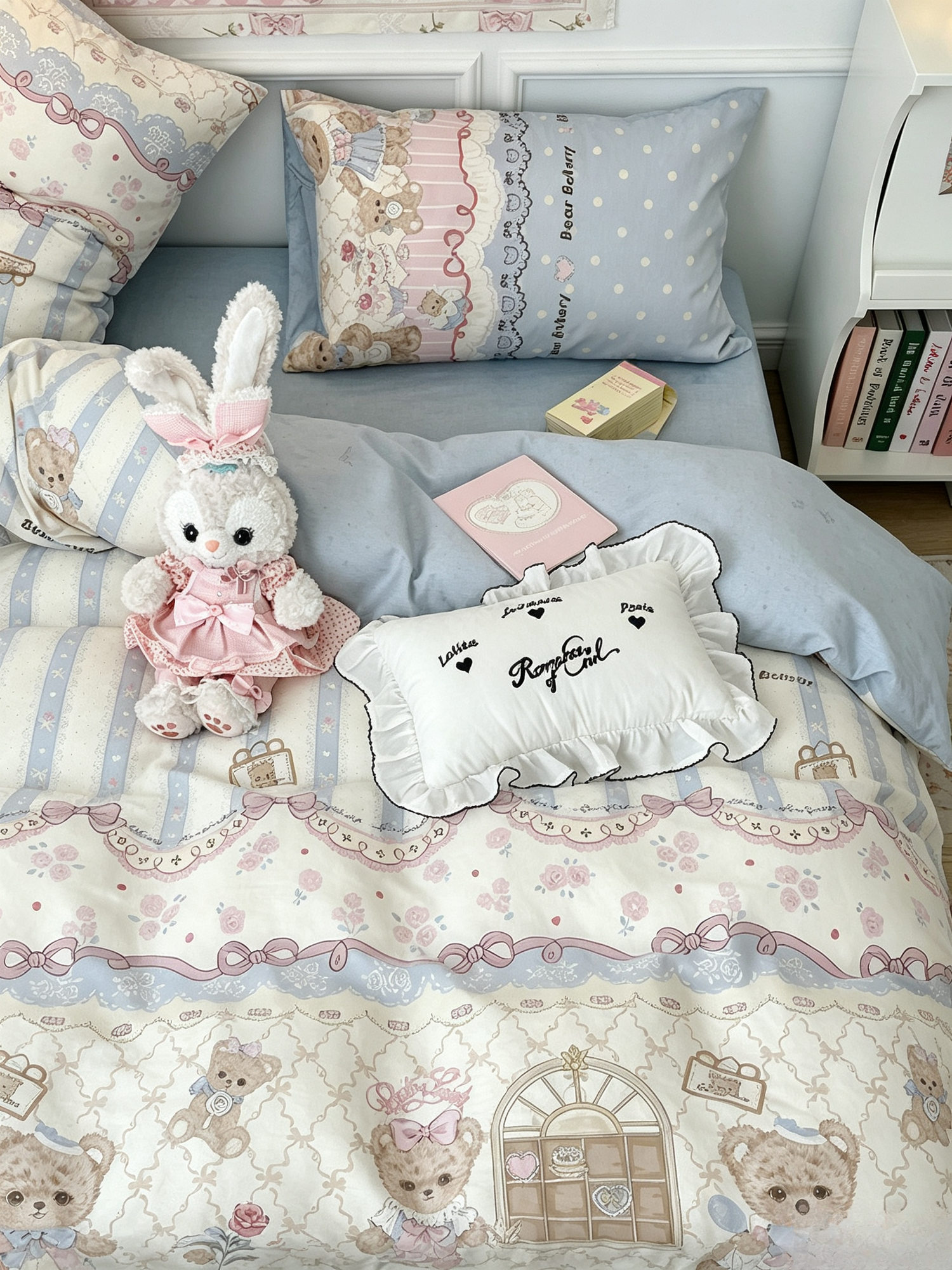 Постельного белья Двуспальный Полисатин наволочки 48х74 2 шт hello kitty