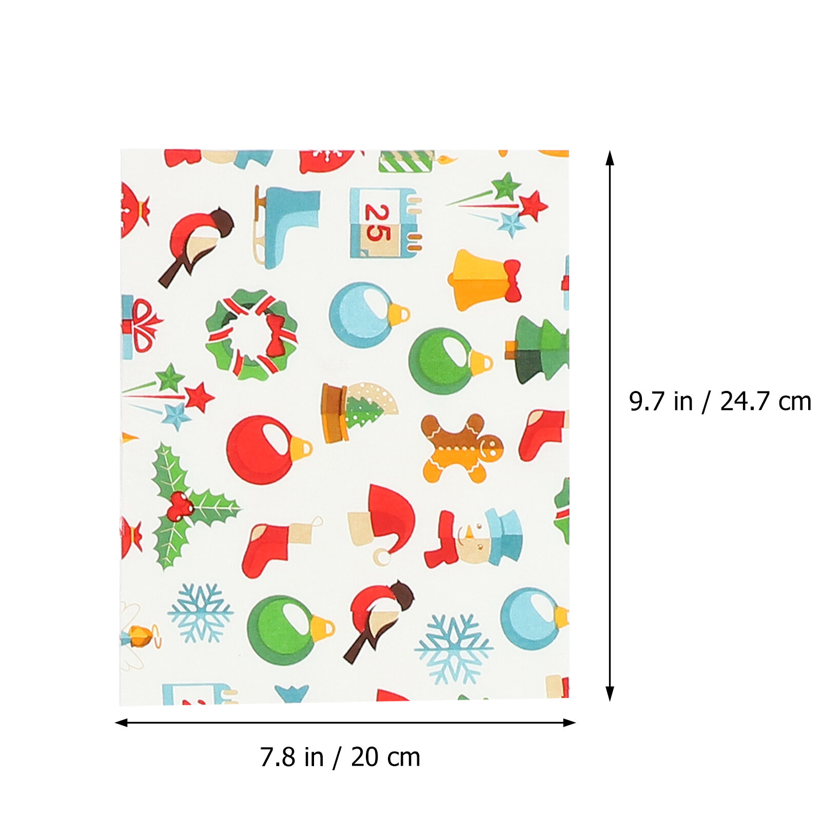 20 Листов Ткань Для Вышивания ПэчворкDIY Christmas Орнамент 20X24.7Cm