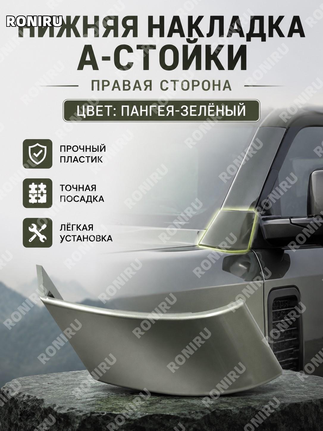 Накладка A стойки Defender нижняя правая крышка зелёная Pangu LR174351 LR174352 автомобильный элемент кузова авто