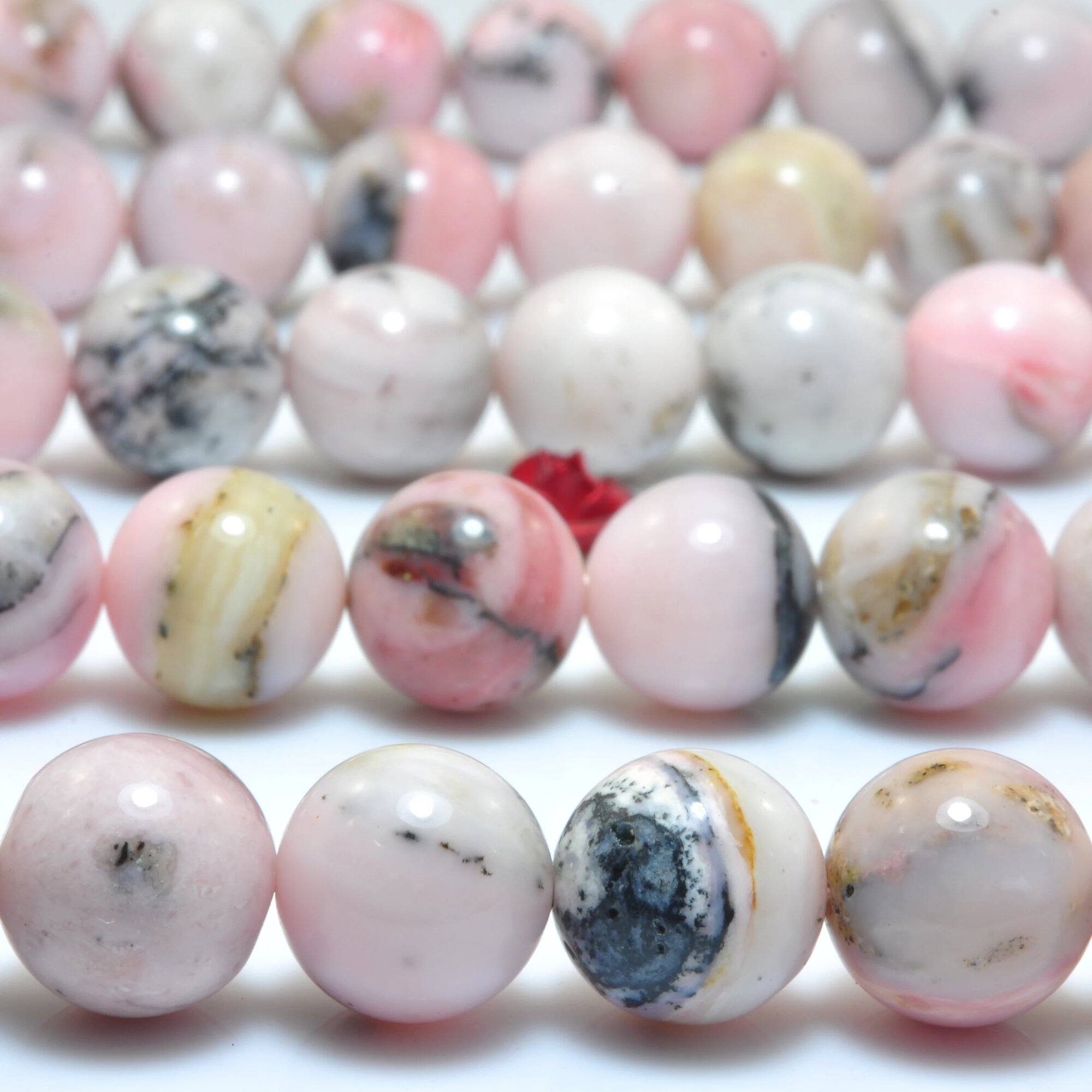Розовый опал бусины YesBeads