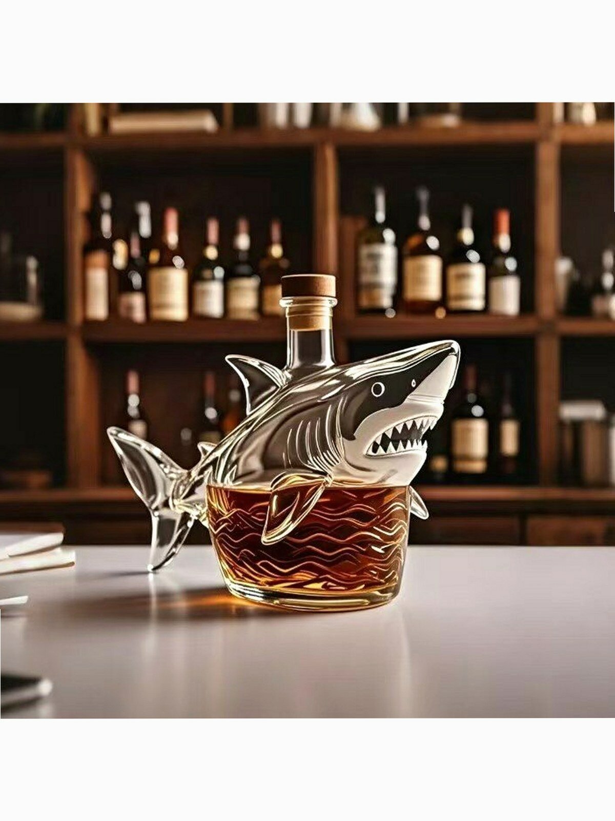 Бутылка виски "Акула", Креативный дизайн винной бутылки, Shark Whiskey Bottle
