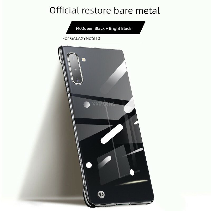 Чехол для Samsung Note10 Черный Матовый Защитный Чехол с Ультра-Тонким Ударопрочным Дизайном для Мобильного Телефона
