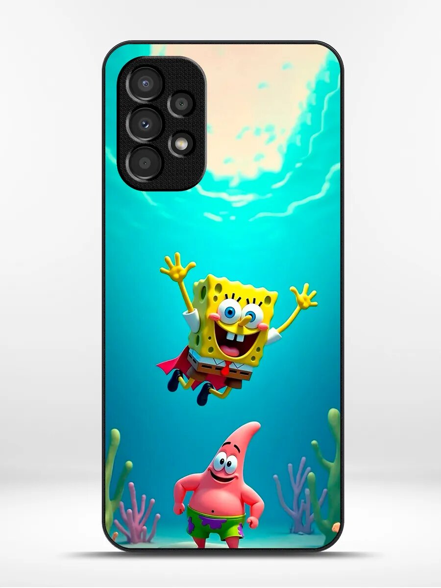 Чехол на Samsung A23 губка боб