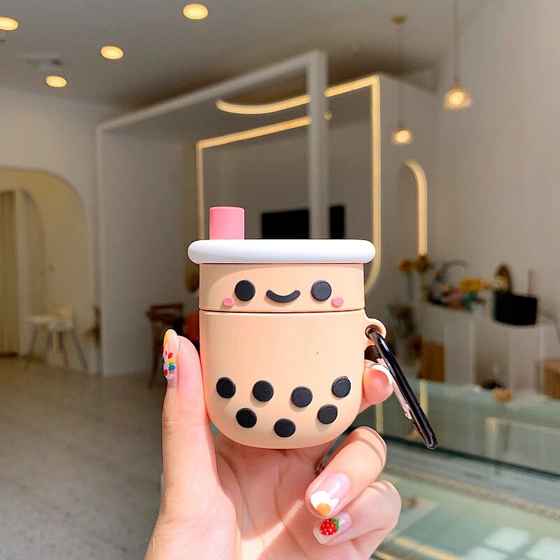 Чехол для AirPods Pro 1 2 Boba Bubble Milk Tea
