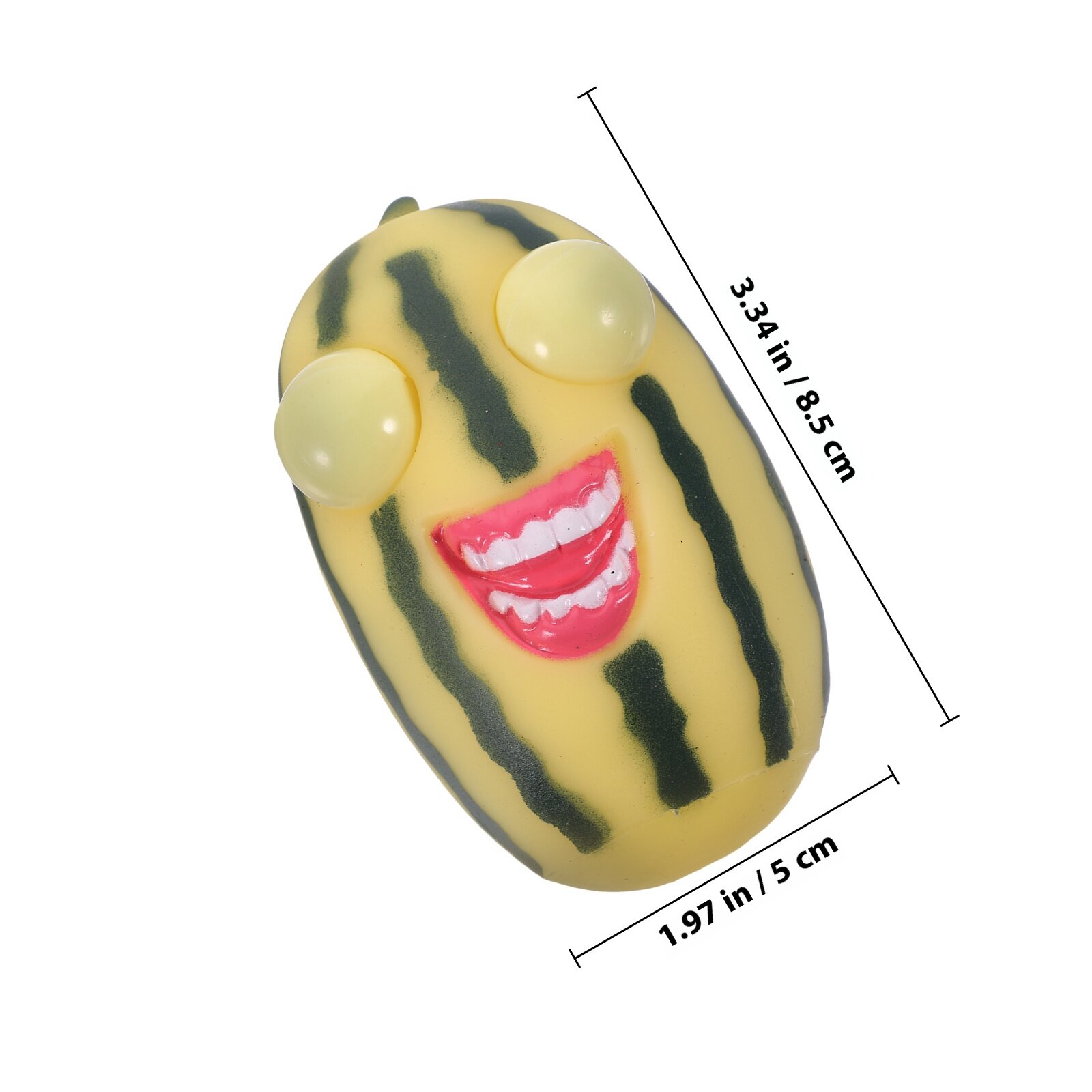 Игрушка Для Сжатия В Formе Арбуза 2 Штуки Желтый Цвет 8 3X5CM