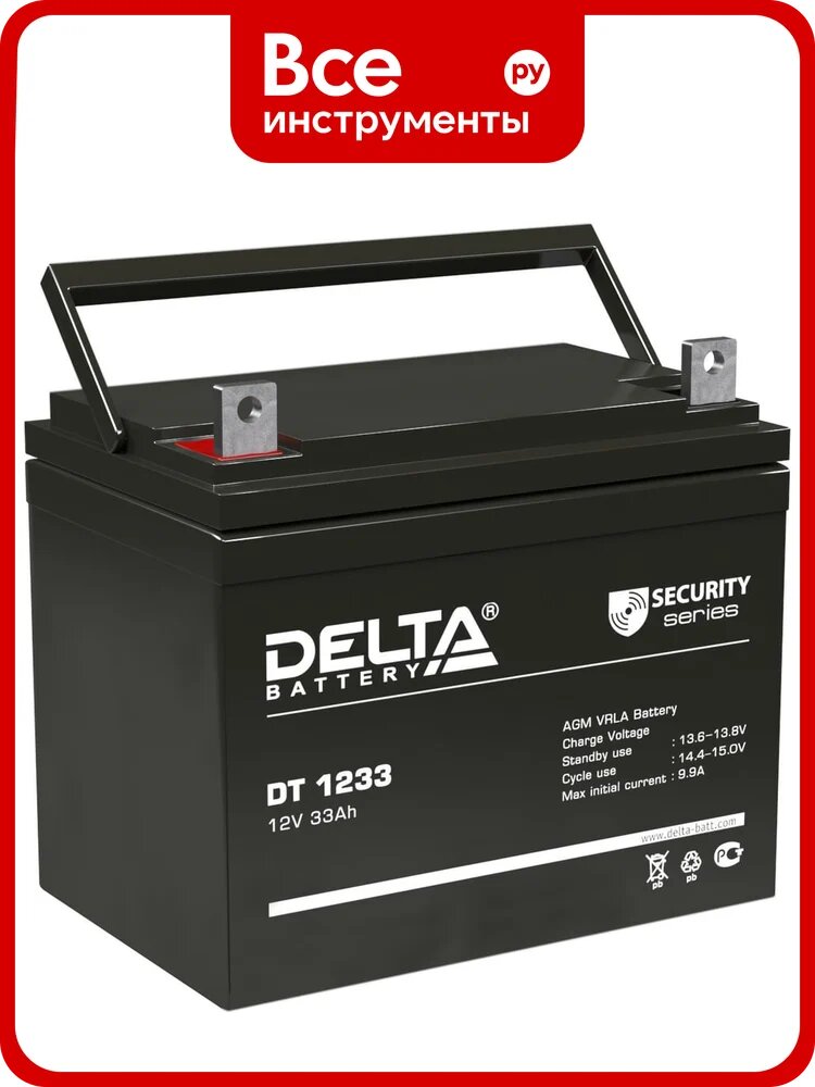 Батарея аккумуляторная Delta DT 1233