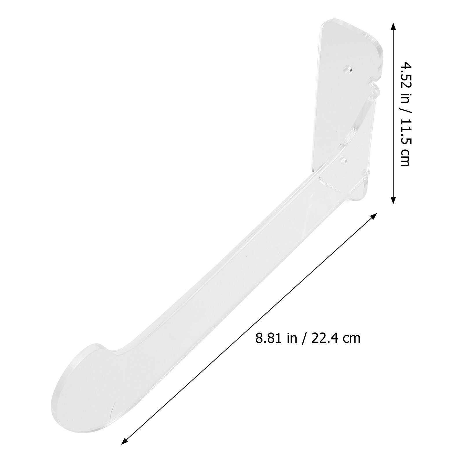 Стойка Для Ковриков Йоги Настенная Подставка Прозрачная 22.4x11.5cm