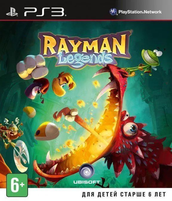 Игра Rayman Legends. Издание на диске. Русская версия на ps3.
