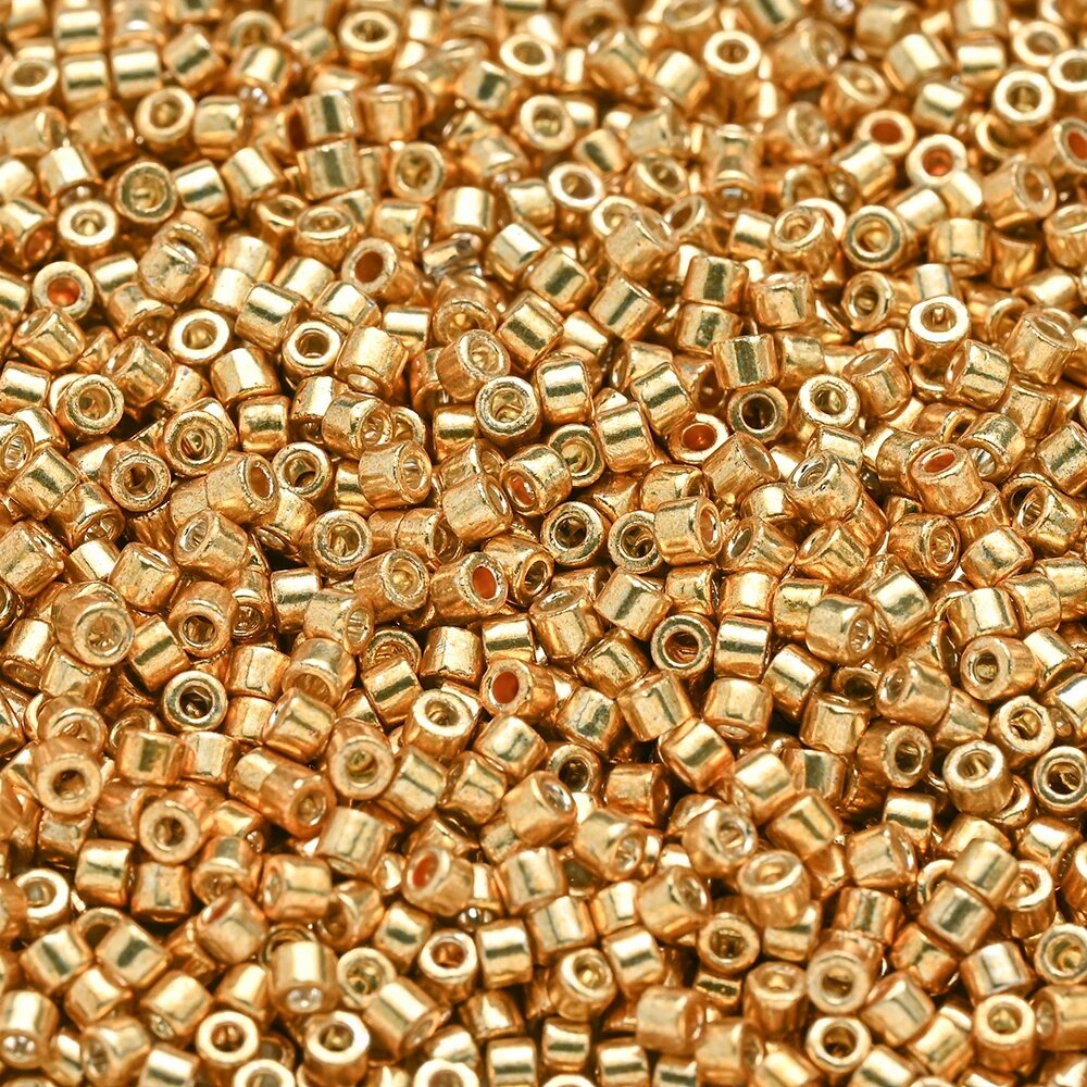 Missopick стеклянные бусины-разделители 2 мм 1000 шт Желтый, golden