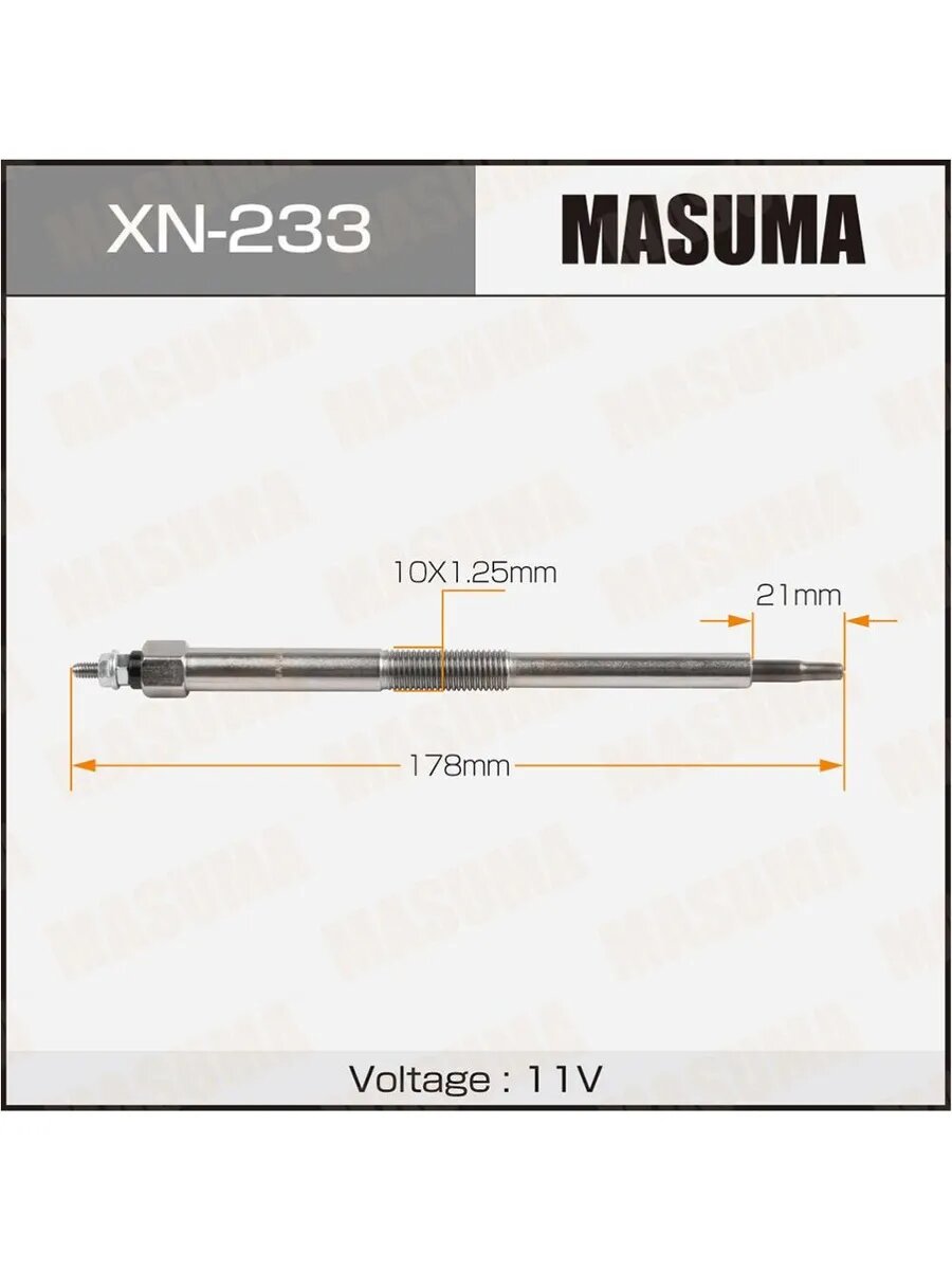 Свеча накала для а/м Nissan (YD25) Pathfinder 05-, Navara, арт. XN233