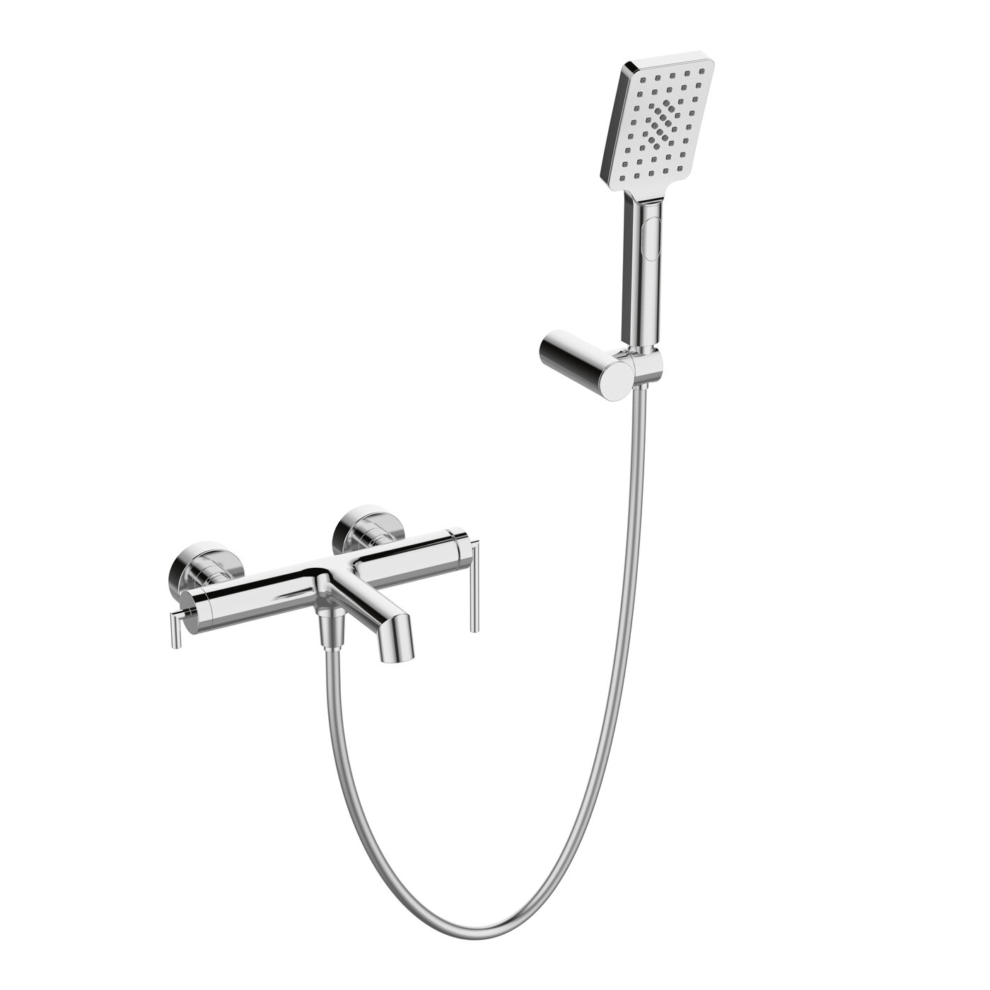 Смеситель для ванны BelBagno Acqua ACQUA-VASM/DFS-CRM хром