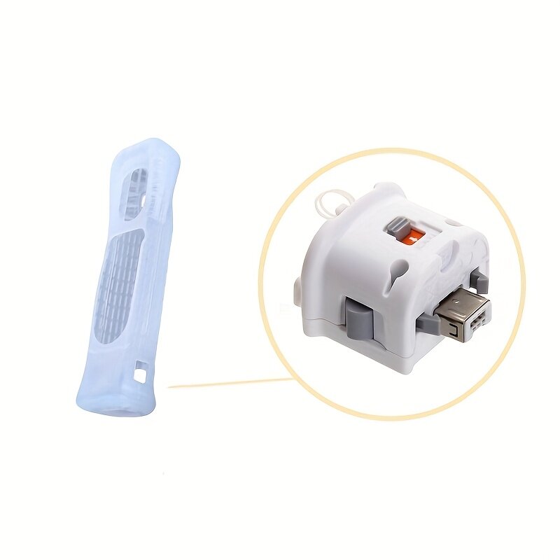 Силиконовый чехол-акселератор для Wii Remote, белый