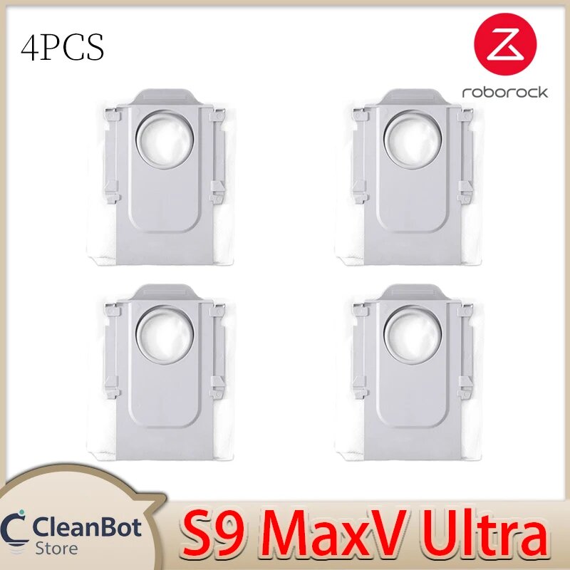 4шт. Мешки для пыли Roborock S9 MaxV Ultra, Белый