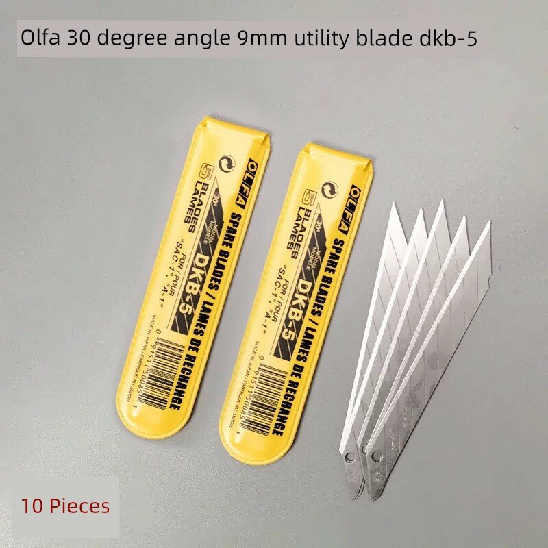 OLFA DKB-5 Точная лезвийная система с острым концом 10 шт. для обоев, автомобильных наклеек и детальной работы