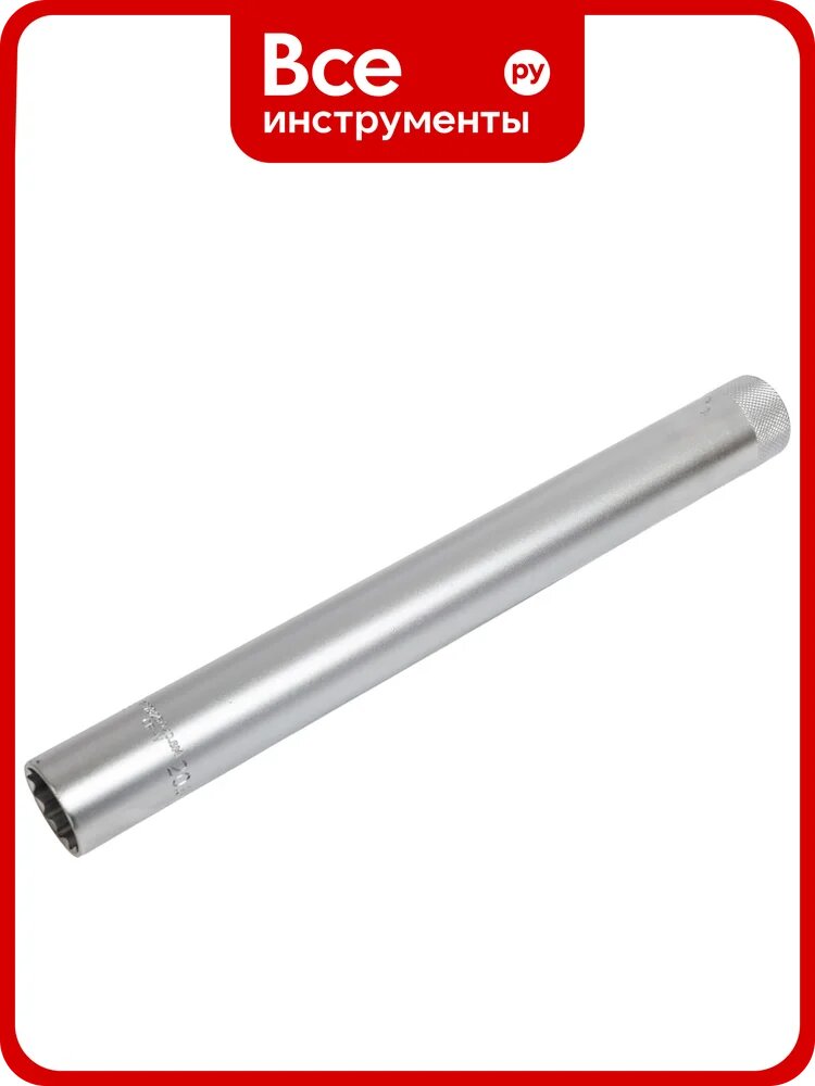 Головка свечная, магнитная, длинная 12-гранная 3/8", 20.6 мм, 250 мм FORCE 807325020.6M