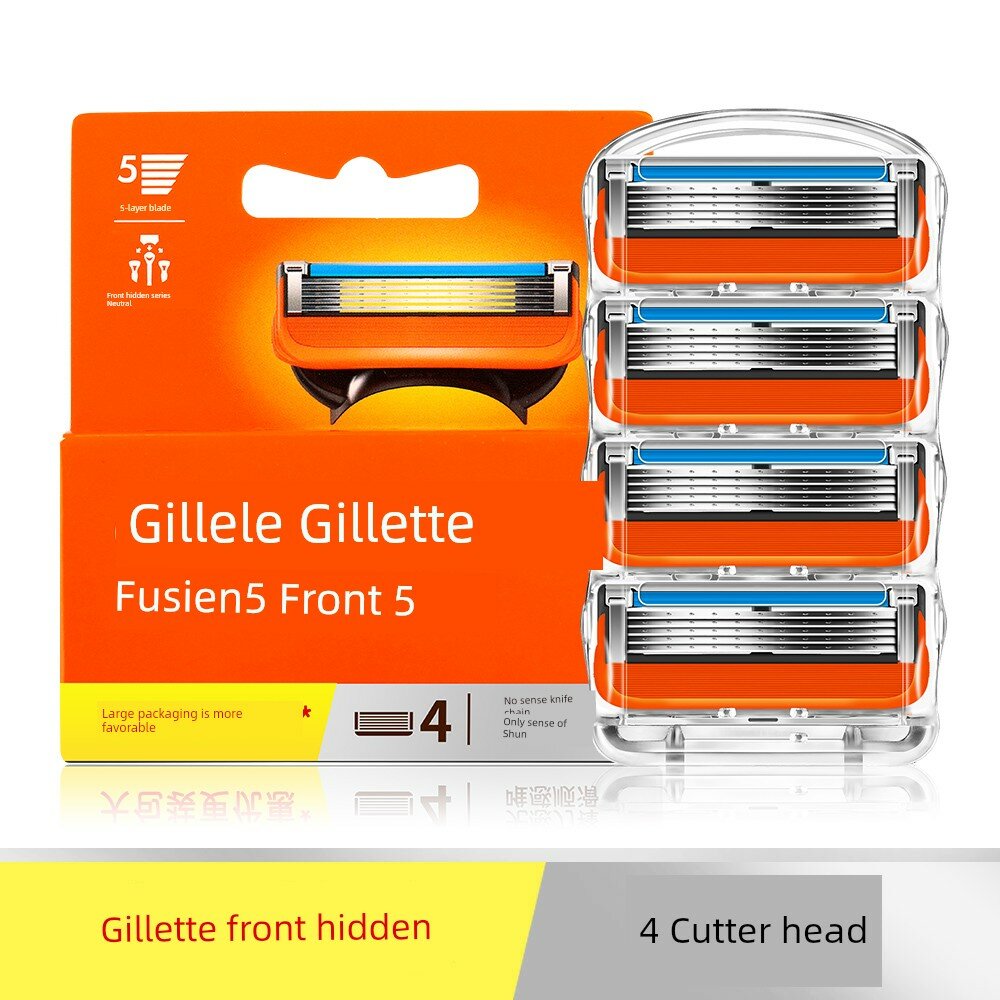 Gillette Sharp Hidden 4-Blade Запасные Бритвенные Головки для Всех Ручек серии Sharp Hidden, Премиум Лезвия