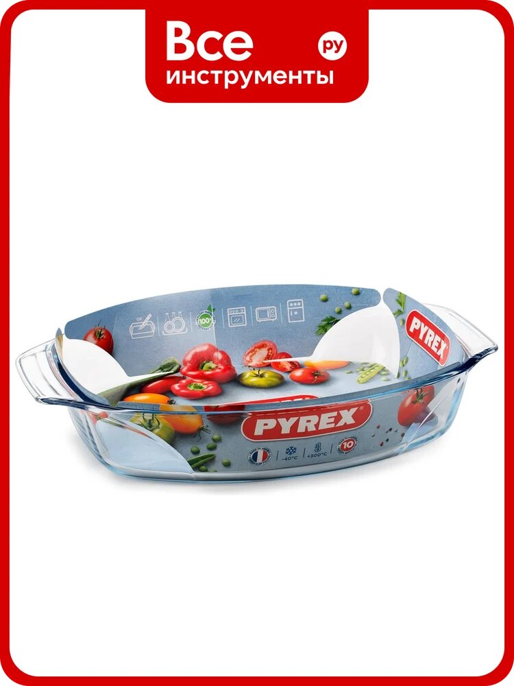 Блюдо для запекания и выпечки PYREX IRRESISTIBLE 39x27 см, овальное 412B000/7044