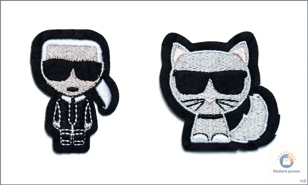 Термонашивки lagerfeld нашивка 2шт.