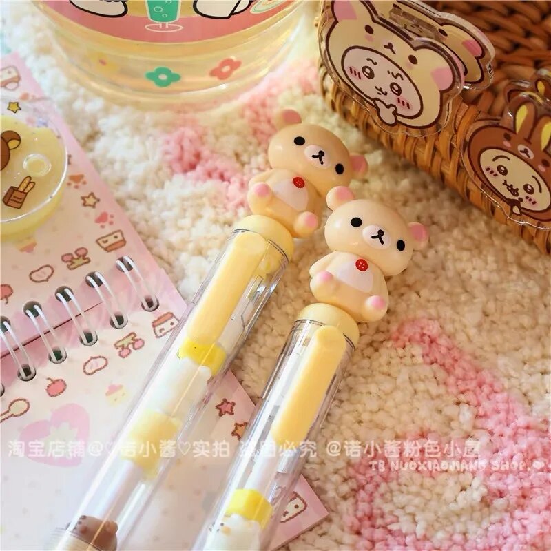 Гелевая ручка Potdemiel Rilakkuma черная