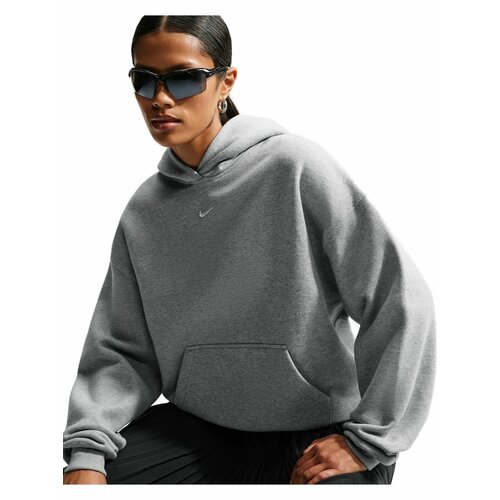 фото Худи спортивное nike studio fleece medium weight oversized pullover hoodie, размер m, , серый