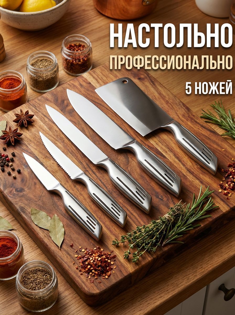 MORENOS Набор кухонных ножей