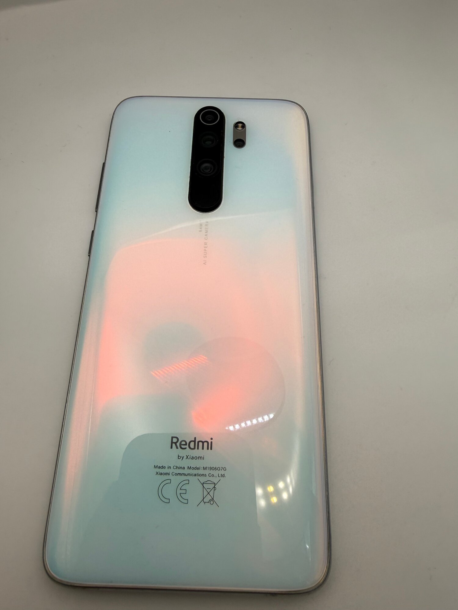 Смартфон Xiaomi Redmi Note 8 Pro 6/64 ГБ, белый, Б/У