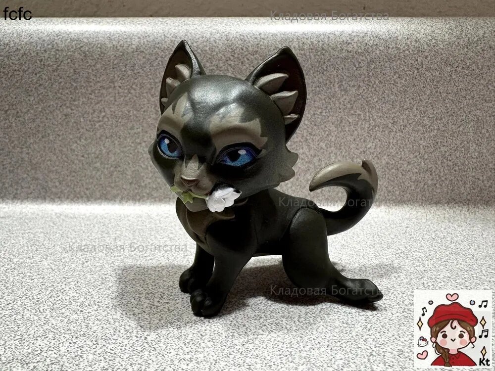 Warrior Cats 3" Mystery FIGURINE Series 1-без коробки-Cinderpelt CAT