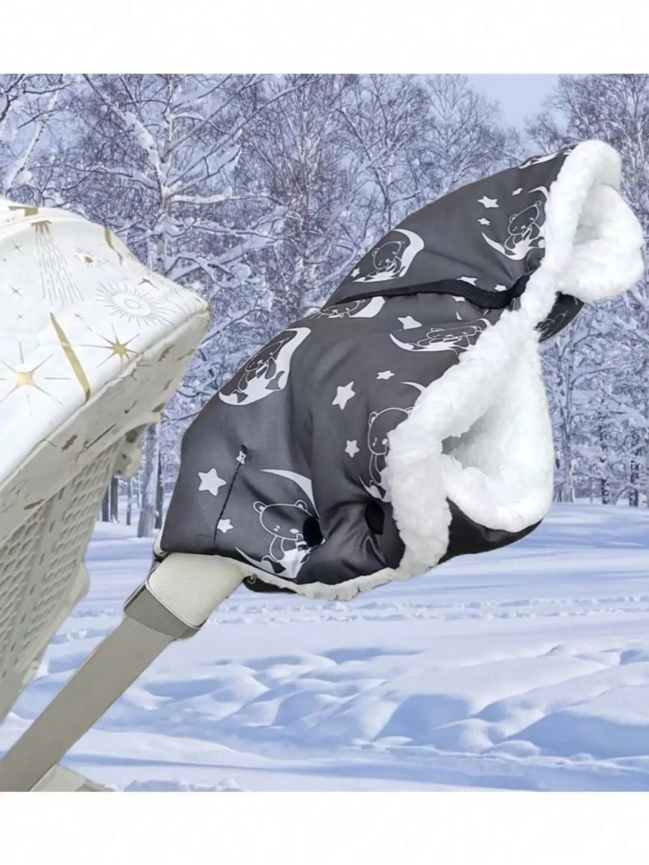 Зимние перчатки для коляски Polyester Серый, DARK GRAY