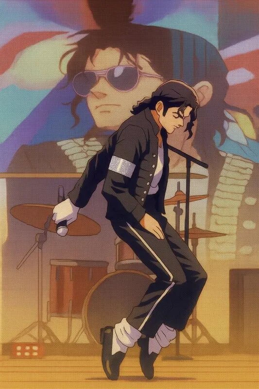 Набор для вышивания крестом, 14CT/Michael Jackson/40x50cm (без подрамника, без рамки)