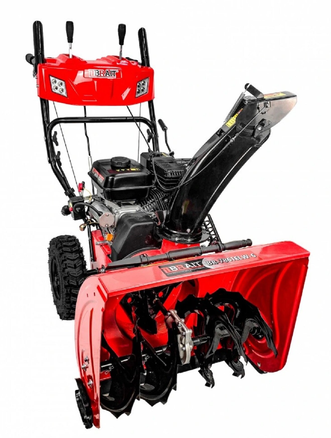 BRAIT Снегоочиститель BR-7861ELW-6 (7л. с, электростартер, с панелью, фара, ширина ковша 610мм, шт BRAIT