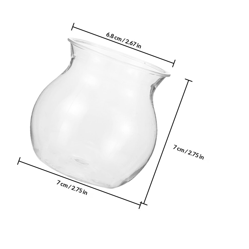8 Штук Прозрачный Вазон Для Растений Гидропоника Террариум 7.00X7.00X6.80Cm