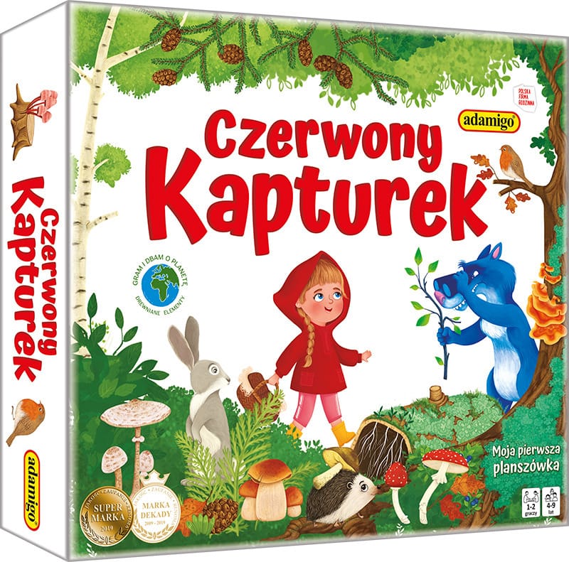 Настольная игра Adamigo "Красная Шапочка", семейная игра для детей
